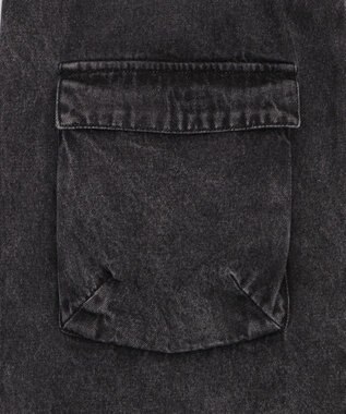 WEGO イージーマルチポケットデニムカーゴ デニムブラックソノタ