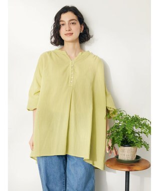 CRAFT STANDARD BOUTIQUE ジョーゼットスキッパーシャツ Yellow