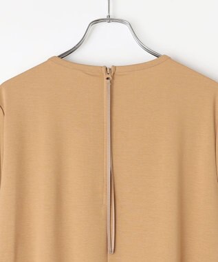 #Newans 【洗える】コクーンシルエットロングワンピース ベージュ