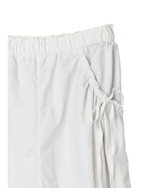 earth music&ecology サイドリボンラインパンツ（Ｏｆｆ　Ｗｈｉｔｅ） Off White