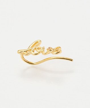 Phoebe ラッキーレターピアス&イヤリング(ラブ)/片耳 ゴールド