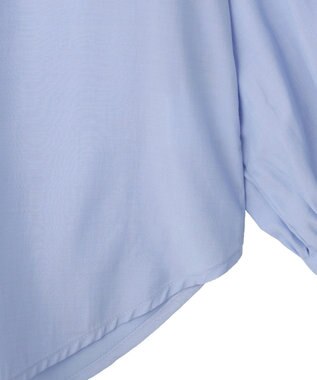 YECCA VECCA フリルVネックブラウス Blue