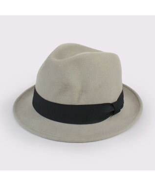 ATRENA 【UNISEX】グログラン巻きマニッシュ 中折れハット Lサイズ グレー