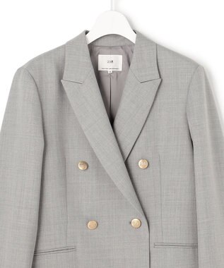 23区 【先行予約】TWギャバジン テーラード ジャケット ライトグレー系