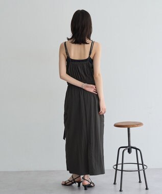 YECCA VECCA 【UVカット/遮熱/接触冷感】COOLカーゴキャミワンピース Blue Green