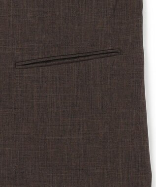 UNFILO MENS ウーリーノ ノーカラージャケット ブラウン