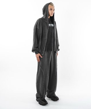 WEGO 【ユニセックス着用ITEM】バルーン3Dスウェットパンツ ブラックその他