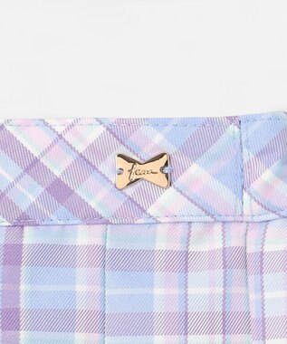 ANY KIDS プリーツ スカパン サックスブルー×チェック