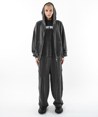 WEGO 【ユニセックス着用ITEM】バルーン3Dスウェットパンツ ブラックその他