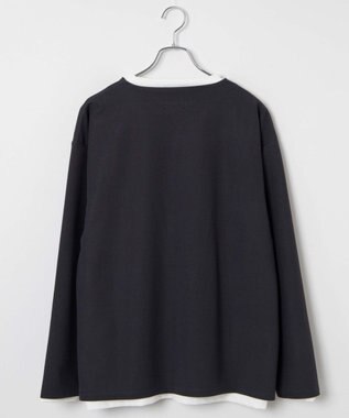 WEGO 【2点SET】アンサンブルキーネックプルオーバー ダークグレー