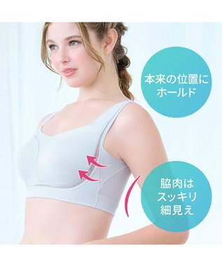 BRADELIS New York 【Yukine inc. / ブラデリス】ゆきねえとろりソフトシルク混ライトブラ25 着心地重視 軽くて快適 接触冷感機能付き 補正下着 アッシュブルー