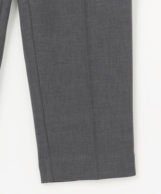 Feroux 【洗える】美シルエットカラーテーパード パンツ グレー系