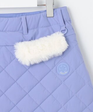 23区GOLF レディな防寒アイテム【WOMEN】ダイヤキルト 中綿スカート 保温性◎寒い朝に最適 ふじ色系