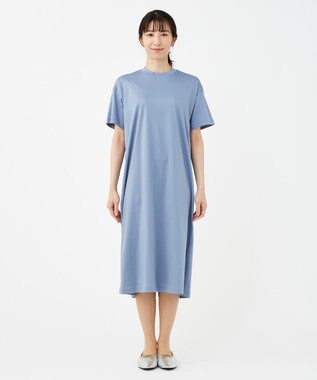 KASHIYAMA 【抗菌消臭】クレンゼ Teeシャツドレス ライトブルー