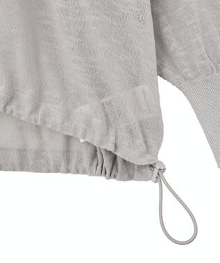Green Parks リングドットニットパーカー Light Gray