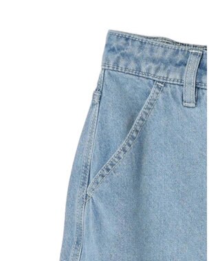 earth music&ecology ペプラムマーメイドデニムスカート Light Indigo