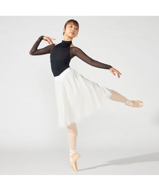 Chacott 【MADOKA SUGAI】ロングスリーブレオタード ブラック