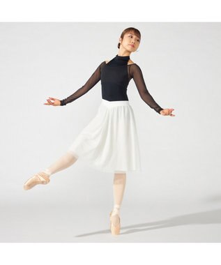 Chacott 【MADOKA SUGAI】ロングスリーブレオタード ブラック