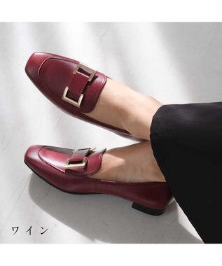 Pointer 日本製 国産牛革ローファー ワイン