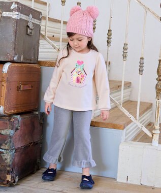 ANY KIDS カットコールフレアパンツ サックスブルー