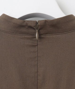 23区 【SLOW/一部店舗限定】ウォッシュドコットンサテン ワンピース ブラウン系