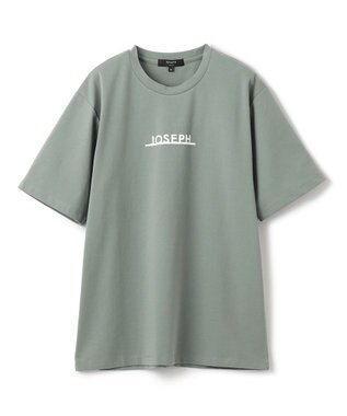 JOSEPH HOMME 【WEB・一部店舗限定】 ライトダブルジャージーロゴプリント　半袖Tシャツ スモーキーグリーン系