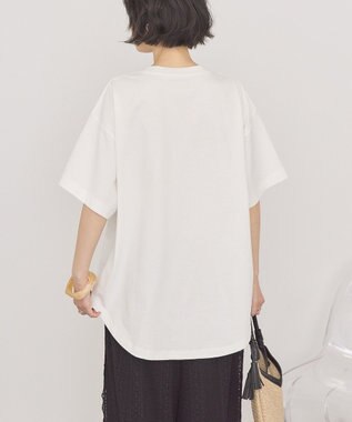 AMERICAN HOLIC PORTLAND裾ラウンドTシャツ Off White