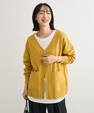 Green Parks アンチピリングゆるｚｉｐカーディガン