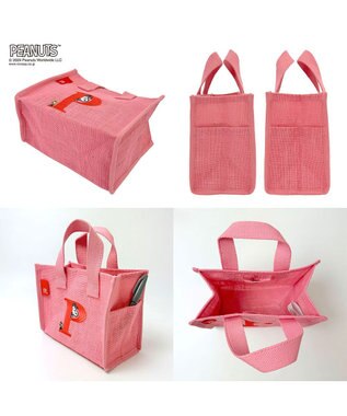 ROOTOTE 8599【スヌーピー】IP.ベビールー.ボックスジュート.ピーナッツ-9D 03：P-ピンク