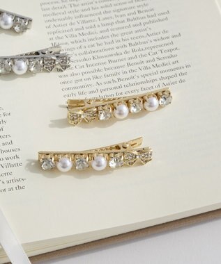 Maison de FLEUR 2セットメタルリボンクリップ