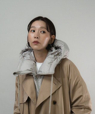 KWD 【日本製】HOOD DOWN PARTS グリーンダウン フードダウンパーツ グレージュ