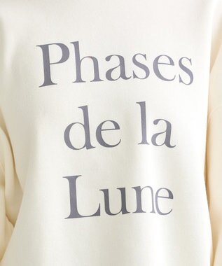 earth music&ecology Ｐｈａｓｅｓ　ｄｅ　ｌａ　Ｌｕｎｅルーズスウェット Ivory