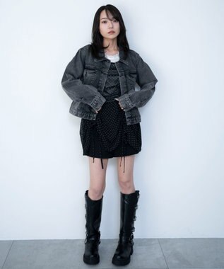 WEGO ドロストデザインキャミワンピース 柄1