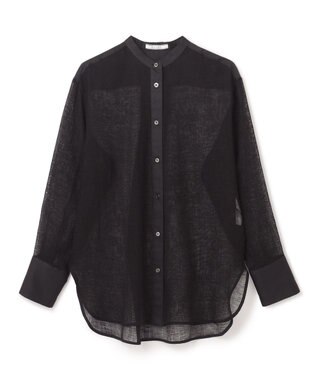 BEIGE， MATHIEU / バンドカラーシャツ Black