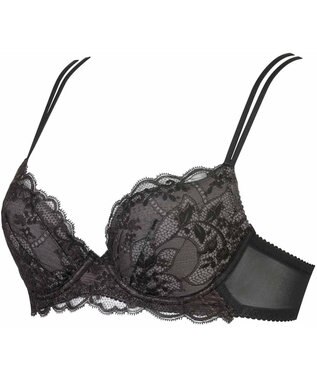 WACOAL ブラジャー ふっくらとした谷間をメイク 軽やかなつけごこち Gカップまで対応 大きいサイズ レディース BXC408 /ワコール ブラック