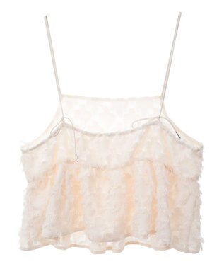 Green Parks シャギーキャミビスチェ Ivory