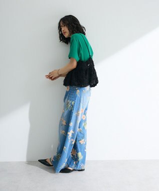 Green Parks シャギーキャミビスチェ Black