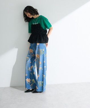 Green Parks シャギーキャミビスチェ Black