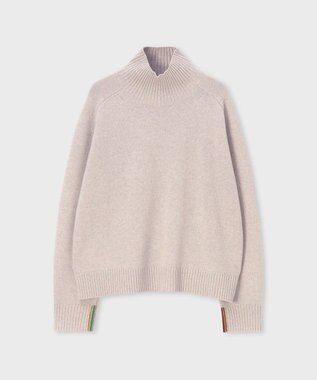 Paul Smith インターシャ ストライプ ニット ライトベージュ