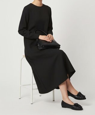 nouvelleRobe Oū 新色追加【本革・高反発】Butterfly knot ポインテッドトゥ パンプス ブラック