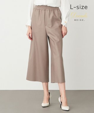 BEIGE， 【L-size】CORBY / ワイドパンツ Taupe