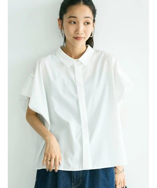 CRAFT STANDARD BOUTIQUE ステンサイドソリッドブラウス White