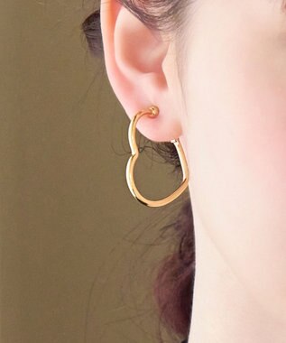 ビックオープンハートイヤリング ゴールド / Phoebe | ファッション  