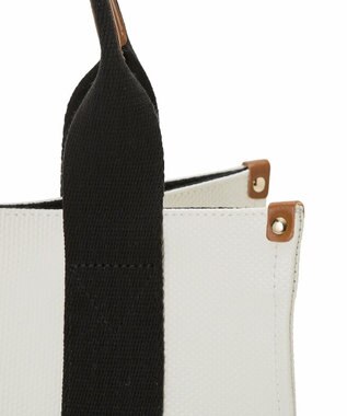 TOPKAPI 【Breath TOPKAPI】NEO CANVAS ネオキャンバス カラーハンドル ミニ トートバッグ ホワイト