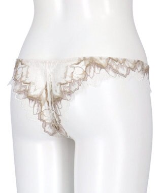 WACOAL Ｔバック ショーツ 【ハグするブラ】 BXB418とペア はきこみ丈あさめ バックのかぶりが広め ソング レディース PXB418 /ワコール アイボリー