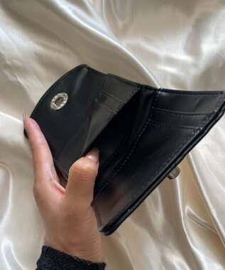 WEGO スタッズキルティングウォレット ブラック