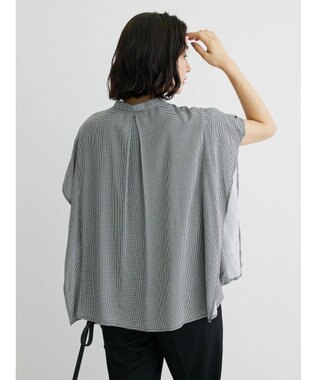 Green Parks 接触冷感　アソート柄ブラウス Gingham Check