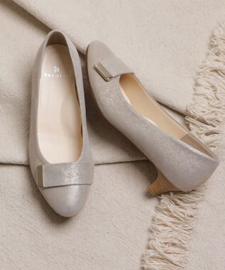REGAL FOOT COMMUNITY 【ビューフィット】A14Y ラウンドトウデザインパンプス パンプス ライトベージュパール
