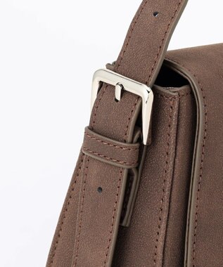ICB アシンメトリーショルダーバッグ モカ