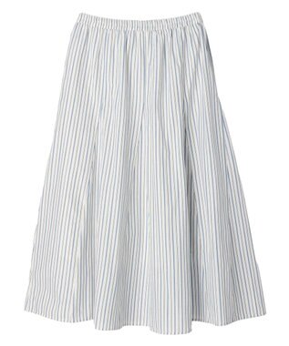 Green Parks Ｉ　切替ギャザーロングスカート Stripe
